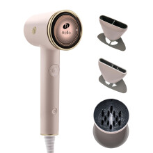 Kit Asciugacapelli T3 Aire IQ con Concentratore a Secco, Concentratore per Stile, Diffusore & Supporto per Asciugacapelli