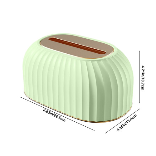 Porte-boîte à mouchoirs moderne – Conception robuste en PET, lot de 1 2