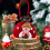 Christmas Velvet Gift Bag 22x20cm Red Drawstring 5