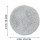 Ensemble de tapis de bain antidérapant gris en relief, 3 pièces 4