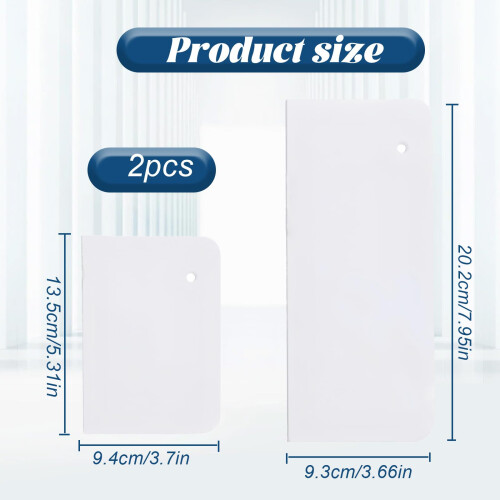 2Pack Professional Cake Scraper Buttercream Smoother, Cake Decorating Supplies - Cake Smoother 1