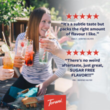 Torani Coconut Syrup - Sugar Free Coffee Syrups (750ml) - Classic Flavour for Lattes, Iced Coffees & Tea Beverages - Zero Sugar, No Calorie
