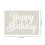 Happy Birthday Scroll Stencil - A7 (10x7cm) Cake Decorating & Craft Stencil 3