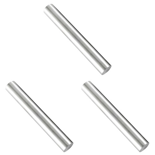 3Pcs Lightweight Silver Stainless Steel Rolling Pins for Baking Home