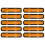 10Pcs Plastic Reflective Stickers for Motorcycle Bike 1