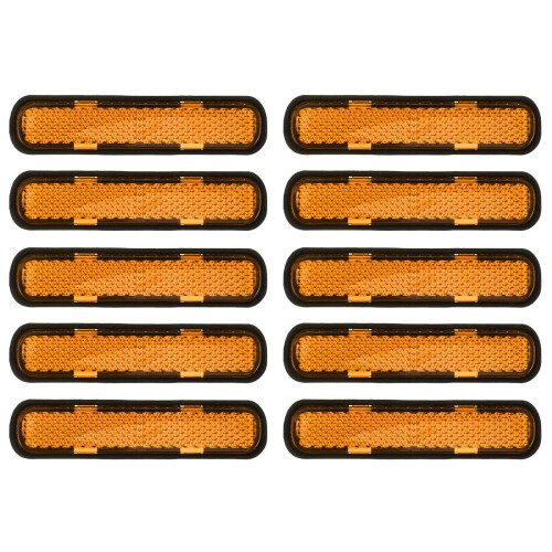10Pcs Plastic Reflective Stickers for Motorcycle Bike