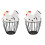 2Pcs Reliable Multi-Color Egg Basket Made with Metal and Ceramic 1
