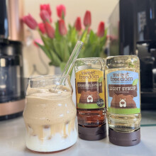 Sweet Freedom Vanilla Syrup 350 g – Vegan Drizzle for Coffee and Panca