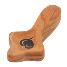 Natural Walnut Wood Cross Handheld Cross for Prayer Comfort
