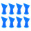 8Pcs Blue Plastic Caulk Nozzle Tips Screw on Flat Sealant Applicators 1