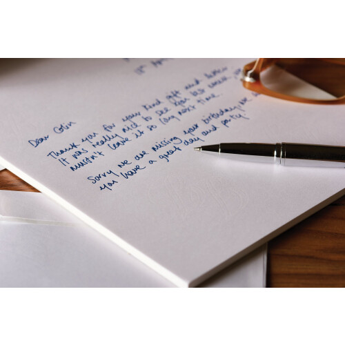 Basildon Bond Luxury Writing Pad with 50 Sheets - White, A4 (210 x 297mm) 1