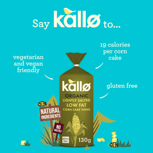 Kallo Lightly Salted Corn Cakes, 130g 1