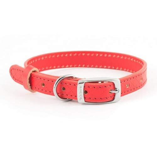 Ancol Ancol Diamond Leather Collar Tan 36-46 cm M 1