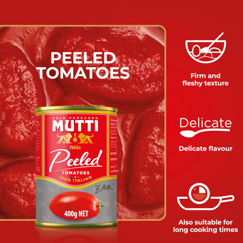 Mutti - Pelati Peeled Tomatoes, 400g, (Pack of 2
