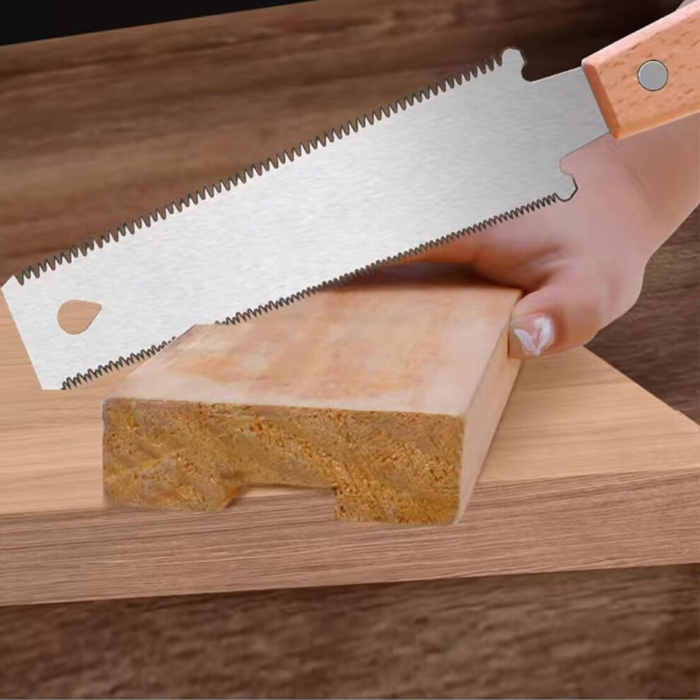 Japanese Hand Saw Woodï¼Flush Cut Small Pull Saws For Woodworking, 11/16 Tpi Fine Tooth Double Edge For Handmade Diy Pruning And Trimming 150Mm 5051226906633