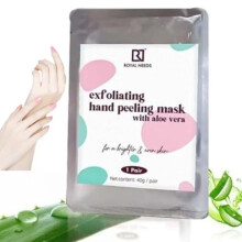 Royal Needs ; Your Highness Hand Peel Mask Voor Dode Huidverwijdering Met Aloë Vera - 1 Paar | Exfoliërende Handmasker | Hydraterend