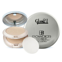 Glam21, 2-in-1 Kompaktpuder (Bb Puder 20Gm)| Leichtes mattes Finish | Langanhaltend | Sanfte Haut | Natural-02