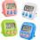 4-Piece Electronic Kitchen Timer with Countdown and Countup 1