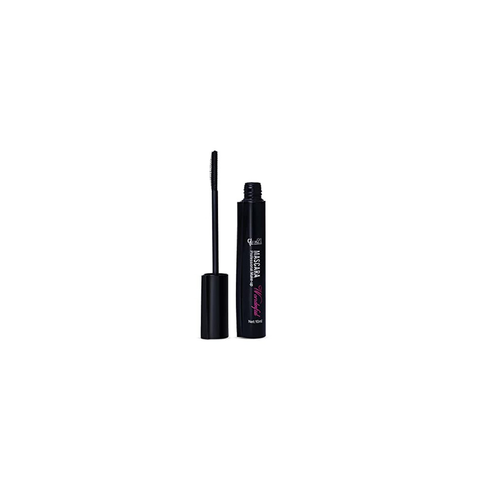 Glam 21 Glam21 Long Lasting Mascara For Dense Curl | Lightweight & Smudge Proof| Fiber Bristles Brush For Perfect Application| 10 Ml