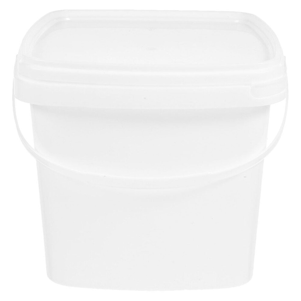 Plastic Bucket With Handle And Lid 1L 9181073941573