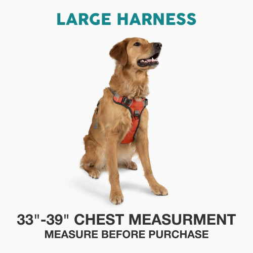 Embark Pets Adventure Dog Harness, No Pull Dog Harness with 2 Leash Clips, for Large Dogs anti pull Front & Back with Control Handle, Adjustable 1