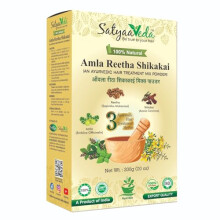 Satyaaveda | Amla, Reetha, Shikakai Poeder Voor Haar | Kruiden Haarmasker & Natuurlijke Reiniger