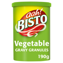 Bisto Flavoursome & Delicious Vegetable Gravy Granules, 190g Drum