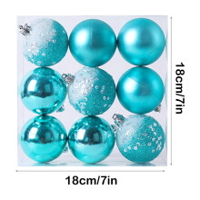 9-Piece Pink Shatterproof Christmas Ball Ornaments