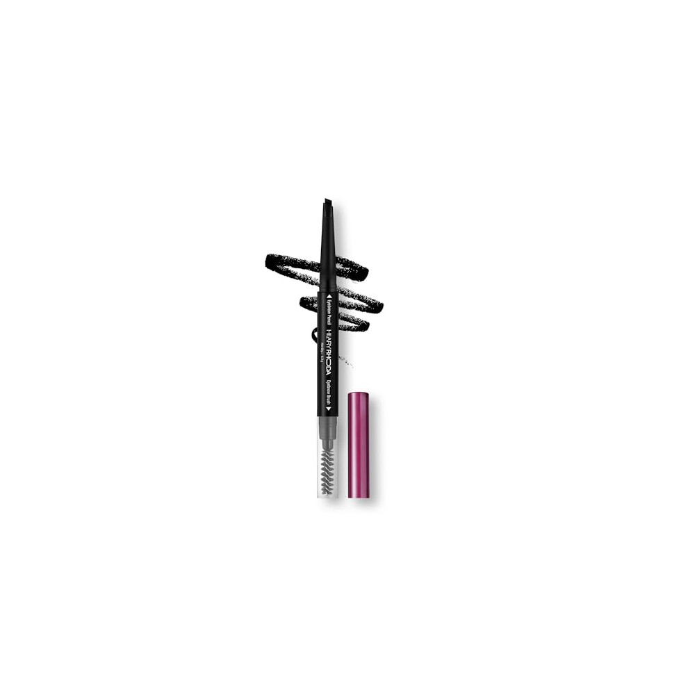 Hilary Rhoda Black Brow Artist Eyebrow Pencil | Dual-Ended & Natural Finish | Smudge-Proof & Long-Lasting Eyebrow Pencil | 0.3G (-Shade 01)