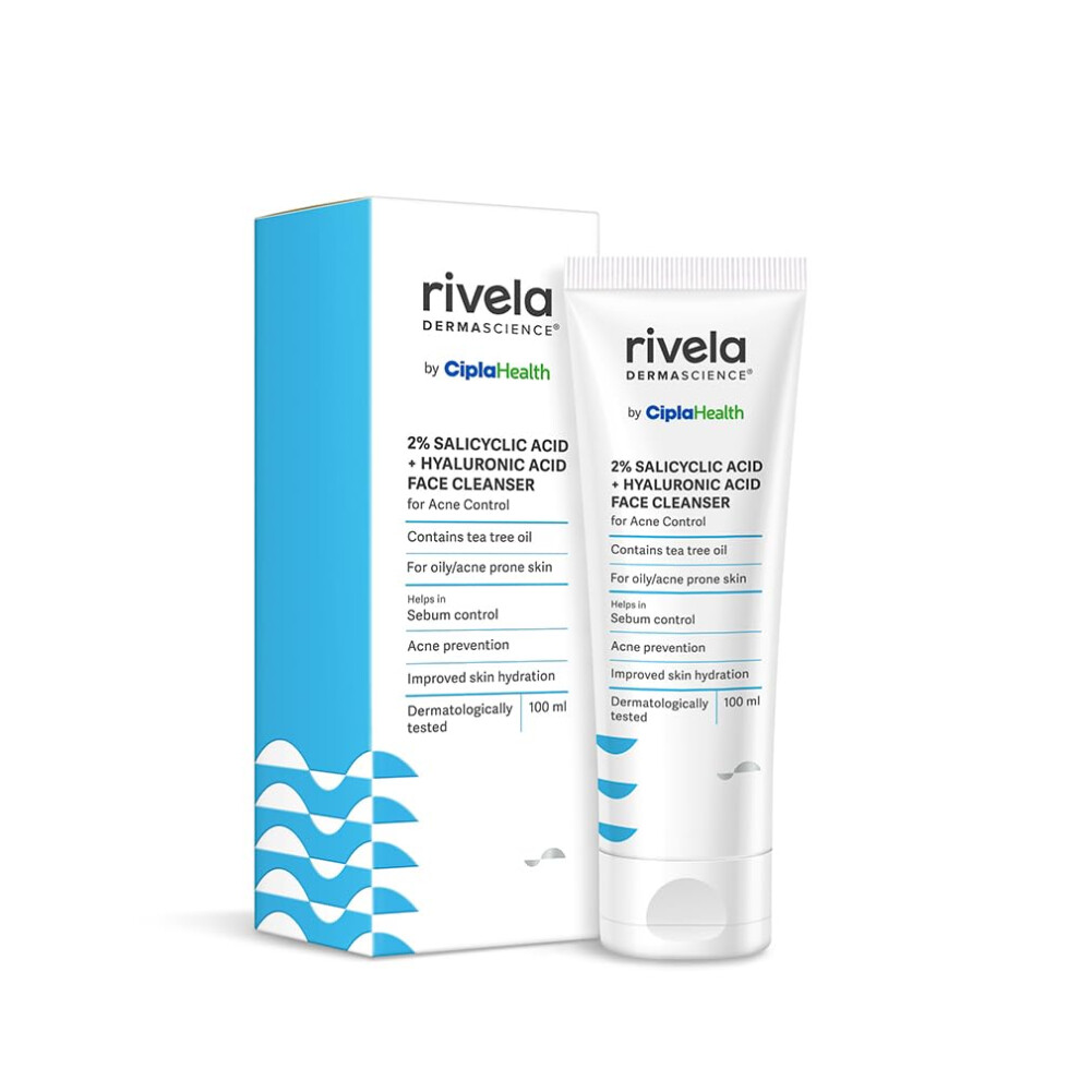 Photos - Facial / Body Cleansing Product Rivela Dermascience Acne Control Face Wash By Cipla | For Oily Skin | With 2 Salicylic Acid | Contains Tea Tree Oil | Improv