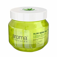 Aroma Treasures Aloe Vera Gel För Ansikte, Hud, Kropp & Hår | Parabenfri Aloe Vera Gel För Glödande Hud - 500 G