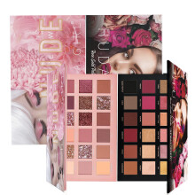 Kit de Paletas de Sombras Huda Girl Beauty Rose Gold Remastered + Nude - 36 Acabados Mate y Brillantes