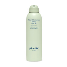 Pipette Baby Mineral Sunscreen Spray SPF 30, Broad Spectrum with Non-Nano Zinc Oxide, Water Resistant UVB/UVA Non-Toxic Sun Protection for Kids & Sens