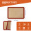 KitchenRaku 2-Pack Silicone Baking Mat, 16.5"x11.6" (42 x 29.5 cm) Reusable Silicone Baking Sheets for Oven 4
