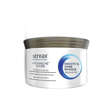 Streax Professionell Vitariche Care Smooth And Shine Masque, Fräsch Doft För Torrt Hår, 200G