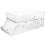 Transparent Plastic Can Storage Holder 33.5 x 16.8 x 14 cm 1