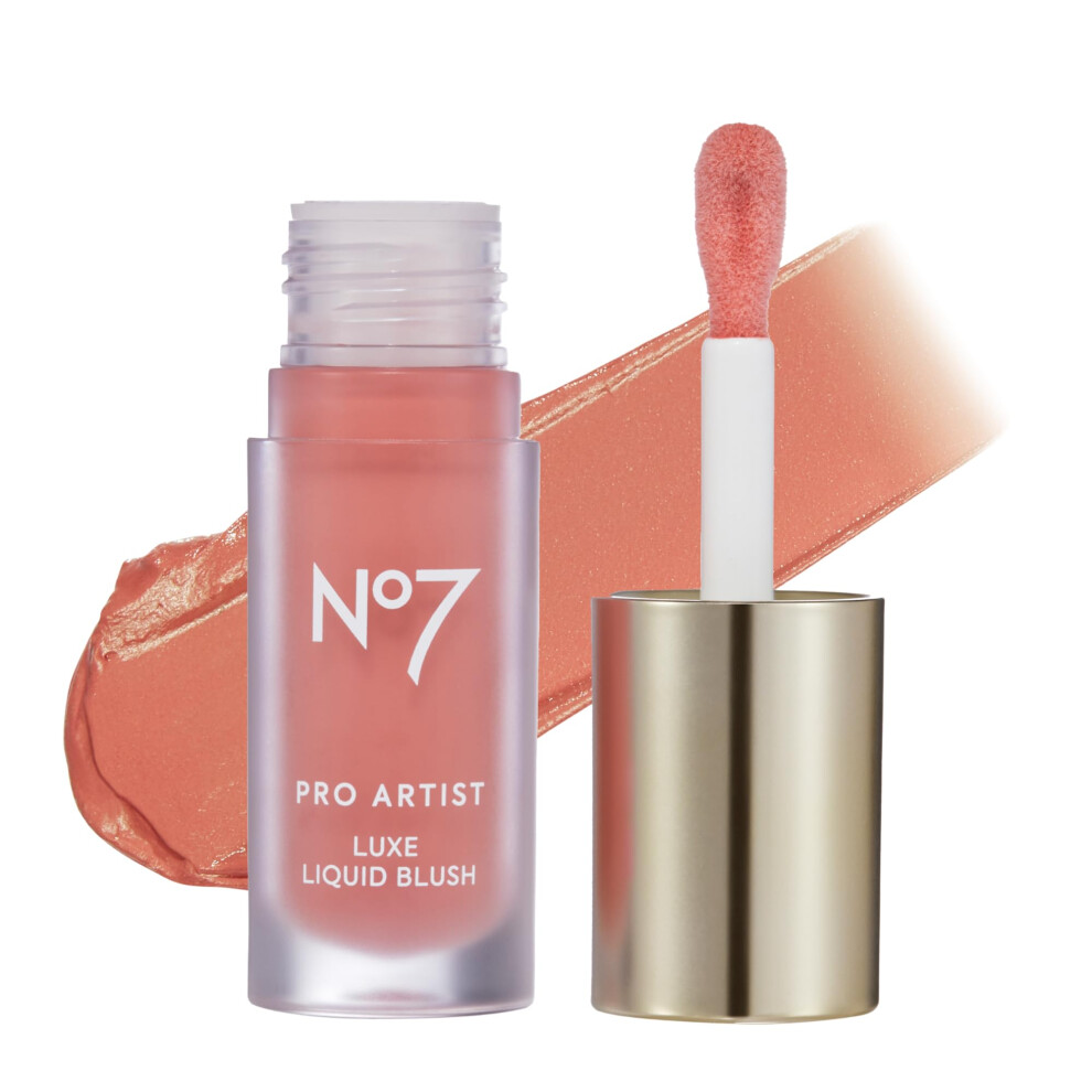 No7 Pro Artist Luxe Liquid Blush - Long-Lasting Liquid Blush For Cheeks With A Radiant, Soft-Glow Finish - Blendable & Radiant Face Makeup For A Healt