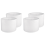 4 Pack White Drum Lamp Shades for Table & Floor Lamps 1