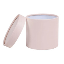 Pink Round Paper Flower Arrangement Box 12 cm
