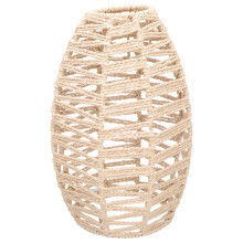 Khaki Woven Rattan Lampshade for E27 Pendant Lights