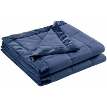 Microfiber Blanket 90x90 in Navy – All-Season, Soft &