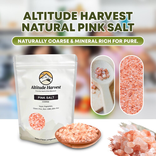 Altitude Harvest Salt (Pink Coarse) 1