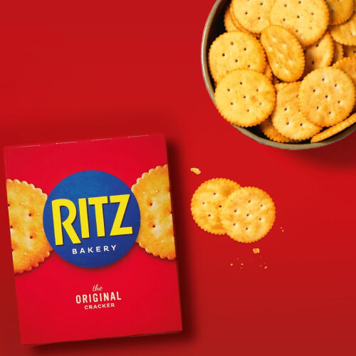 Ritz Cheese Flavoured Cracker Box Classic Savoury Crackers Perfect For