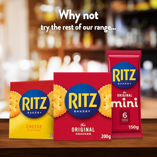 Ritz Cheese Flavoured Cracker Box Classic Savoury Crackers Perfect For 2