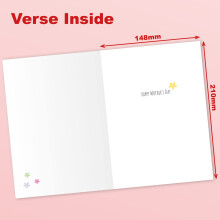 Mothers Day Card for Mum. Colourful Text Design with Matching Envelope. 210x148mm. Ecofriendly. Printed and Packed in UK, by Absolutely Yours.