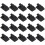 35-Piece Black Plastic Ring Display Holders 1
