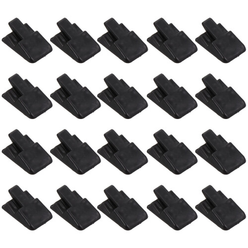 35-Piece Black Plastic Ring Display Holders