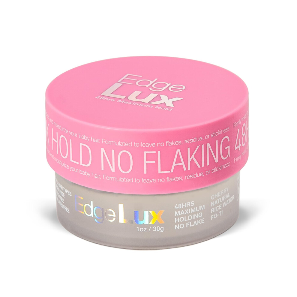 Lux Collection Edge Lux Edge Control Wax 48 Hour Maximum Hold No Flaking Natural Ingredients Scented Conditioning Styling Hair Gel Tamer (1 Ounce (Pac