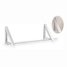 Folding Wall-Mounted Clothes Hanger Rack – Aluminum, 25 kg