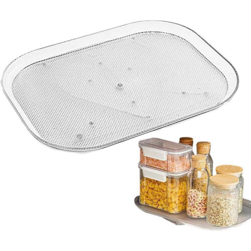 Square Refrigerator Turntable Organizer 15.8 x 11.8 in